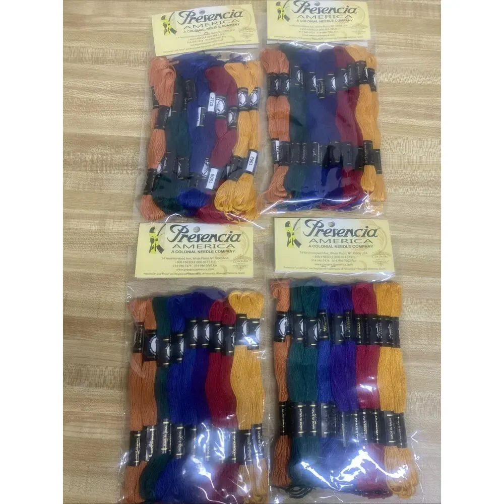 Lot of 4 Presencia Pearl Cotton Floss Thread Jewel Sampler Pack Basic New Unopen
